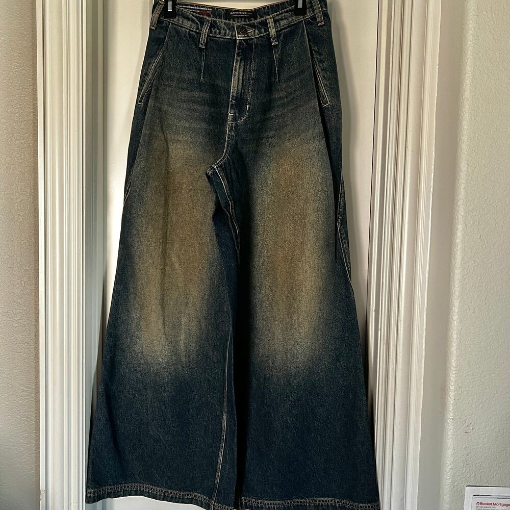 Baycan Denim Wide Leg Jeans | Size 28